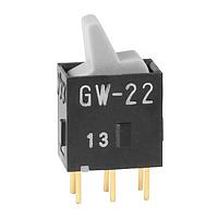 NKK Switches GW22LHP ປຸ່ມສະຫນອງ Paddle Switches DPDT ON-ON GRY PADDLE ACTUATOR