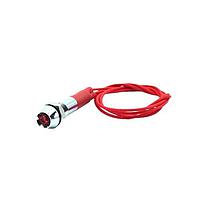 Mallory Sonalert FL1M-6CW-1-R2V ໄຟສະແດງບົດບົວ LED ແດງ 6MM ແກ້ວ 2VAC/DC