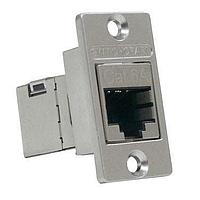 Switchcraft NHRJ45D6AS ຕໍ່ຕົວ Modular RJ45 FT Narrow PnlMnt Conn CAT6A Shielded