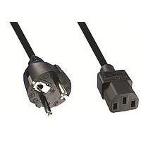 Qualtek Electronics 364002-D01-HB1 ສາຍພະລັງງານ AC BLK 2P PLG/3P RECPT 1 ຕໍ່ຖົງ ພິເສດ