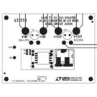 Analog Devices DC2050A ຕົວຄວບຄຸມແຮງດັນໄຟຟ້າ - ຕົວຄວບຄຸມປ່ຽນແປງ LT3753EFE ບອດສະແດງຕົວຢ່າງຂອງລະບົບຂັບເຄື່ອນຕົວເອງ