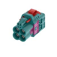 Rosenberger AMZW25-000F ຕົວເຊື່ອມ HFM High-Speed FAKRA Mini quad ສີນ້ຳຕານ