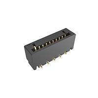Amphenol FCI HFW10S-2STAE1HLF Connectors 1.00mm Flex Connector, HFW Straight series, 10 Position, Top Entry Surface Mount, Gold Plate, Non-ZIF, Halogen-free.