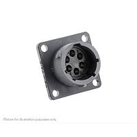 Eaton Souriau-Sunbank UTSX0106P ປະຕູສະຫນາມຮູບສີ່ແຂນປະຕູສະຫນາມ, ບໍ່ມີກັບປະຕູ, ສໍາລັບ 6 ຕິດຕໍ່ຊາຍ, IP68/69K