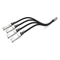 Molex 206566-3030 ເຄັບເຕີ່ມ Ethernet / ເຄັບເຕີ່ມເຄືອກຂ່າຍ QSFP-DD TO (4) ZQSFP+ 26AWG 3.0M