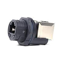 Amphenol LTW RCP-5SPFFV-TCM7001 ຝາຫຼັງວົງກົມ RJ, ຂະໜາດກາງ, ເປັນພລາສຕິກ, 1.5A, Cat 5e, ວົງກົມ, ລະຫັດລັອກ 3 ຈຸດ, ຈັກ 90 (ຕັ້ງພູມ), ຮັບສະຫນອງ, IP67 ຈອງກັນ