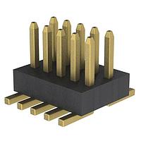 Adam Tech SPH2-08-U-SMT ຫົວກາງການເຊື່ອມຕໍ່ CONN HEADER SMD 8POS 0.8MM ບໍ່ມີຝາຄຸ້ມ