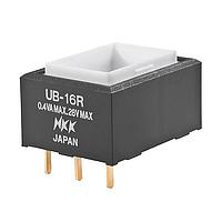 NKK Switches UB16RKG03N ປຸ່ມກົດສະຫນອງຕໍ່ຕ່າງ LOW PROFILE PSHBTTN PC AND SOLDER