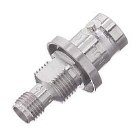 Amphenol RF 901-9173 ຕົວແປ RF - ລະຫວ່າງຊຸດ BNC JACK-SMA JACK BLKHD ADAPTER