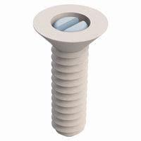 Essentra Components 390632A050 ກຸມສູກເຄື່ອງຈັກປອດສະຫຼຸບ, ການກວດສອບເຫຼັ້ງເຫຼັ້ງ, 82 ອົງສາ, #6-32.500 ຍາວ, ທຳມະຊາດ, ໄນລອນ, ຄໍາສະຫຼຸບ