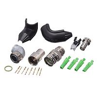 AMP Connectors - TE Connectivity 2350797-1 ມຸມຂວາ M12 X-M-8 90 CRIMP CAT7 H&S