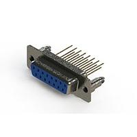 EDAC 628-M15-223-LT5 ຕົວເຊື່ອມ D-Sub - ຕົວເຊື່ອມ D-Sub ປະເພດຄວາມໜາແຮງມາດຕະຖານ ແບບຕັ້ງຕົວຢ່າງຕັດຈັດ