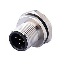 Same Sky (formerly CUI Devices) CDM1215-04A-MT-R9-67 ຕົວຕິດພາແນວກະທົບ M12 ຊາຍ, ປະເພດບົດບາກ, ຕິດຕັ້ງດ້ານຫຼັງ PG9?ACode 4PIN, ນຸ່ມທອງສົດ