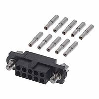 Harwin M80-4611042 ຮູງຮັບ Receptacle 5+5 POS FEM +J/S SM BORE TIN