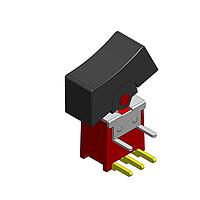 Dailywell 4AS5R102M6CES ສະຫນັບສະຫນູນ Rocker ON-OFF-(ON) SPDT
