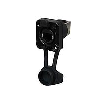 REAN RRE8F-Z-011-1 ຕົວເຊື່ອມ REAN receptacle Ethernet CAT5e airtight D series - 90 ອົງສາຂຶ້ນເທິງ RJ45 feedthrough