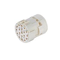 HARTING 09151193101 ອິນເຊີດ Han M23 Signal, 19pin Female Crimp Insert (ສໍາລັບ 16 ຕຳແໜ່ງ 1mm ແລະ 3 ຕຳແໜ່ງ 1.5mm)
