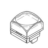 NKK Switches AT3178JB ຝາປຸ່ມກົດ KP04 ILLUM PUSHBUTTON CAP