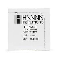 HANNA HI761-25 ທັງໝົດ Chlorine Ultra Low-Range Checker® HC Reagents (25 ການທົດສອບ)