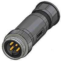 Amphenol CONEC 41-00005 ຕົວເຊື່ອມຕໍ່ 4P 7/8 ປລັກ ຟິວດ ແອດຕາຊ໌ ແອັກຊຽວ
