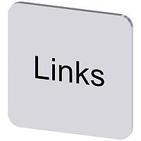 SIEMENS 3SU19000AF810AJ0 ປ້າຍປະກັດ, ປ້າຍປະກັດ INSCR. LABEL, ເງິນ 22 X 22MM, LINKS