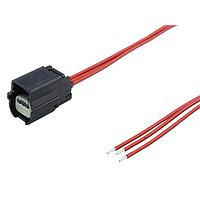 Molex 226461-1032 ການປະກອບເຄື່ອງສາຍ OTS MX64 ຜູ້ຍິງ-ເພັດເທີຍ OTS Cable ASSY 1R 150mm ການຄຸງກະທົບດ້ວຍການຊຸດດ້ານເຫຼັກ 3 CKTS ສີດໍາ