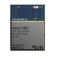 Ezurio 453-00200C ໂມດູນເວີເລດ Module, Sona TI351, 1216, Chip Antenna, Cut Tape