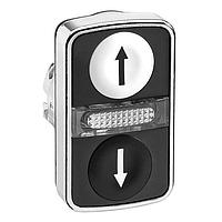 SCHNEIDER ZB4BW7A1724 ປຸ່ມຄວບຄຸມ METAL ILLUM FLUSH 2 BTTN PILOT WHT/BLK