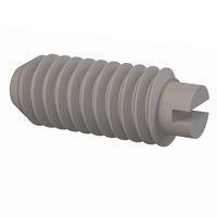 Essentra Components 010448S025 ຊຸດສະກຣູ Set Screw, ຫົວສະກຣູມີລາຍບ່ອງ, ການດັບເກີນ #4-48, ຄວາມຍາວ 1/4