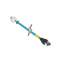 Molex 1201080372 ເຄັບເຕີເນັດ / ເຄັບເຄືອກຂ່າຍ MIC 4P FR M12 REC/RJ45 D-CODE 5M