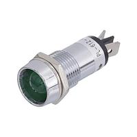 Littelfuse PL-612-G ໄຟສະແດງພິລອດແບບໃສ L.E.D ສີຂຽວ