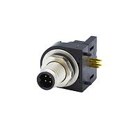 NorComp 853-004-113R001 ມຸມຂວາ IP67 ຜູ້ຊາຍ M5 ຕິດຕັ້ງແຜງ 4 ຕຳແໜ່ງ ມຸມຂວາ ຕັ້ງຕົ້ນສອດແນວຕັ້ງ