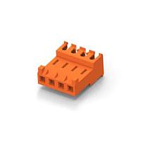 AMP Connectors - TE Connectivity 3-644718-4 ຮູງຮັບ Receptacle 04P MTA156 CONN ASSY 18AWG ORA