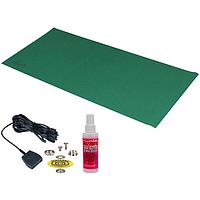 Desco 65152 Mat MAT KIT, STATFREE B2 PLUS VINYL, ສີຂຽວ, 0.080''x30''x72''