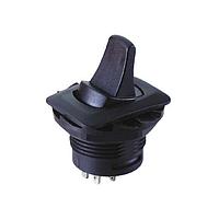 Shin Chin R13-405G-05-BB ສະຫນັບສະຫນູນ Toggle 10A/125VAC;6A/250VAC 6P/DPDT/(ON)-ON SO Terminal ຮ່າງສີດໍາ