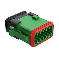 Amphenol SINE Systems AT06-12SC-SR2GN ຕົວເຊື່ອມ 12 ຂາຍືດກຸ່ມ Key PosC Strn Rlf & Red. Dia