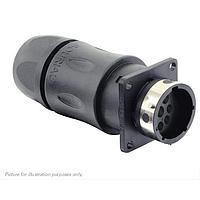 Eaton Souriau-Sunbank UTGX0JC148P ຮັບສິນ Square flange receptacle, ມີ cable gland backshell, ສໍາລັບ 8 ຕິດຕໍ່ຜູ້ຊາຍ, IP68/69K