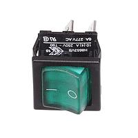 Bulgin H8653VBBG3-577W ສະລັບກົດຂະໜາດນ້ອຍ Rocker Switch DPST Mini Rocker Sw. Lit 230V ສີຂຽວ
