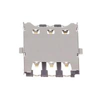 GCT (Global Connector Technology) SIM8050-6-0-14-01-A ກາດຄອນເນັກເຊີນເນົາ SIM ກົດດຶງ, 6P, SMT, ຂະໜາດ 1.35mm, ທອງ 15u", ມີກະແຈ, ບໍ່ມີສະຫນັບ, T&R