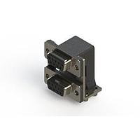 EDAC 662-009-664-047 ຕູ້ສະຫນອງ Dual Port D-Sub ມຸມຂວາ ຕູ້ສະຫນອງ Dual Port D-Sub