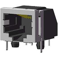 Amphenol Commercial Products RJE03-166-0210 ປຸ່ມຕ່ອມ 6P Modular Jack ມີຂອບຂ້າງ