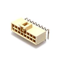 Molex 105314-2216 Shrouded NanoFit RA Hdr TH DR 16Ckt 0.38um Au Ntl