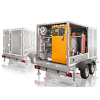 GlobeCore UVM-10 ໜ່ວຍປະມວນຜົນນ້ຳມັນເຄື່ອງ (Degassing mode: 10 m3/h, Heating and filtration mode: 15 m3/h)