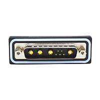 NorComp CDFV9W4113L451 ຕິດຕໍ່ປະສົມ Mixed Contact D-Sub Connectors 9W4 vert solder M FL 4-40 boardlock 40Amp
