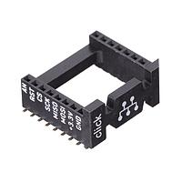 Mikroe MIKROE-4248 ປຸ່ມສອກເຕັດ & ອາແດບເຕີຣ໌ SOCKET mikroBUS 16 SMD