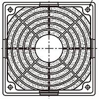 Sanyo Denki 109-1000F13 ການປະຊຸມຕົວກັນແລະກອງກັນ 120mm ຊຸດກອງກັນພັດລະດັບພາຍໃນ (13PPI), ລວມມີ: 1 ກອງກັນ, 1 ຕົວກັນ, 1 ປົກຄຸມ