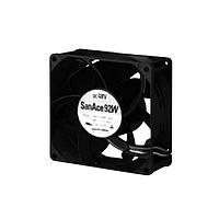 Sanyo Denki 9WV0924H1002 ພັງລົມ Axial Axial, 92x92x38mm, 24VDC, 178CFM, ກັນນ້ຳ, ບໍ່ມີເຊັນຊເຊີ, IP68