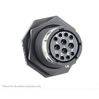 Eaton Souriau-Sunbank UTGX714E12SX ຮອບຮວມ Jam nut receptacle, ບໍ່ມີຫົວຫົວຫົວ, ມີ 12 ຕິດຕໍ່ສົ່ງຜົນຍິງ, IP68/69K ໃນສະພາບບໍ່ໄດ້ຕ້ອງການ, ການກຳນົດຄີ X