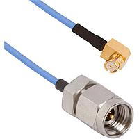 Amphenol SV Microwave 7012-1066 ການປະກອບສາຍ RF SMP F R/A - 2.92mm M C/A ສໍາລັບ 0.017 OAL 6