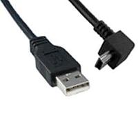 Qualtek Electronics 3021073-06 USB 2.0 USB 2.0 M TO M ANGLD 6FT CORD ສີດຳ